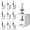 JMIATRY 10 Pezzi 30MM Morsetto a C, Morsetti a C in acciaio inox per Lavorazione Legno DIY, Saldatura, Mobili