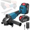 Weytoll Smerigliatrice Angolare a Batteria 125mm 21V Motore brushless con batterie 2 * 1300mAh