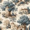 ReWallpaper Carta Da Parati Toile De Jouy Beige Pellicola Adesiva Fantasia Paesaggi Vintage 44.5CMx3M Beige Adesivi Decorativi per Mobili Armadio Carta Parati Autoadesiva Camera Da Letto Sala Pranzo