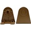 TENDESIGN Piastra con Culla in Alluminio per Tende da Sole - Supporto Universale per Bracci 10x5,6x10,2 cm - Staffa di Ricambio Resistente - Colore Bronzo - 1pz