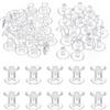 PATIKIL M5x6mm Perno Di Plastica, 24 Set Perni Di Plastica Chicago Screws Rivetto Perno A Pressione Per Album Fotografici Di Cuoio, Trasparente