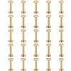 PATIKIL 25 Set di Viti Chicago Viti a Testa Scanalata M4x22mm Ottone | Connettori Album Fotografici Cinture Pelle, Bulloni Rivetti Elementi di Fissaggio