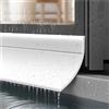 Pumio Barriera Impermeabile per Porte e Finestre, Parapioggia Autoadesivo per Davanzale e Bordo Esterno, Scossalina Gocciolatoio per Finestre, Striscia Tagliabile 3m/5m/10m(White,45mm*10M)