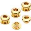 PATIKIL 4pz Massiccio Ottone Foro Occhiello 5mm(1/5 Pollici Tono | Anelli di tenuta, Arco Superficie Autosostegno, con Rondella, per Pelle Artigianato, Ottone