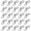 PATIKIL Fascette Rigide per Tubi 8mm, 25 Pz Staffe in Acciaio Inox 304 a 2 Fori Fascette a U per Fissaggio Tubi Cavi Fili (1/3)