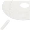 QUARKZMAN Backer Rod 6mm x 12m Gomma Siliconica Schiuma Giunti Bianco | Risparmiatore Di Stucco, Guarnizione Per Sigillare Fessure Di Calcestruzzo, Di Dilatazione, Riempimento Di Crepe