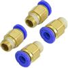 Ruilogod 6 millimetri tubo 1/8 filettatura 4pcs PT One Touch aria pneumatica rapido connettore