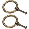 QUARKZMAN 2Pcs Anelli Per Cassetti In Ottone Da 1.57 Pollici Bronzo | Con Viti, Per Armadio Credenza Guardaroba Pensile Antina Mobile Cucina Camera Da Letto