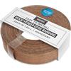 WoodPress Vero Mogano 22mm Ferro Su Bordatura - Rotolo da 7,5m di Alta Qualità - Preincollato Nastro in Legno Impiallacciato per Facile Applicazione Fai-da-Te - Coprirà il Bordo di un Pannello MDF Standard