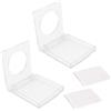 TopHomer 2 coperture protettive rotonde in plastica trasparente, antipolvere e impermeabili, per pulsanti di computer e PC, diametro 19 mm (con adesivo)