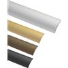 Gedotec Profilo di transizione in laminato - binario di transizione in vinile autoadesivo per pavimenti curvi | MADE IN GERMANY | alluminio anodizzato argento | profilo 30 x 1000 mm