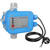 PEILU Pompa dell'acqua, regolatore di pressione, 1100 W, interruttore a pressione elettronico con cavo e spina, controllo della pompa, max. 10 bar, per acqua domestica, pompa da giardino, pompa per