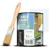 JOVIRA PINTURAS Chalk Paint - Vernice gessata all'acqua opaca + Pennello speciale per legno. Rinnovate i vostri mobili con creatività. (750 Millilitri, Verde Chiaro + Pennello) C-25-K