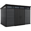 Keter Cortina 11x7 - Casetta da giardino - Con porta doppia anta - 340x218x226 cm