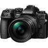 OM SYSTEM OM-1 Mark II, fotocamera con sistema Micro Quattro Terzi, sensore impilato BSI da 20 MP, stabilizzazione dell'immagine a 5 assi, nero con obiettivo M.Zuiko Digital 12-40 mm f2.8 PRO II