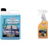 Ma-Fra - Waterless Lava e Lucida Senza Acqua per Un Lavaggio a Secco Completo della Carrozzeria e Vetri Auto + Trattamento 3in1 Plastiche, Pulisce, Ravviva e Protegge Le Parti Interne dell'Auto