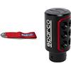 Sparco Racing Cinghia di Traino - Rossa - mass. 3000kg - 16mm Foro - Approvazione FIA & SPC0103 Pomello, nero/rosso