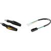 Lampa 90474 Glory SQ, frecce Moto LED omologate, indicatori di direzione a LED sequenziale, 12V & 91604 Connettori per indicatori di direzione, 2 pz Ducati