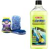 Ma-Fra Comfort Car Wash Pad, Panno in Microfibra con Doppia Azione & MAH0930 Carwash Shampoo e Cera per Auto, 1L Volume