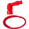 cyclingcolors Cavo 7mm Filo con Pipetta Cappuccio Candela Moto Scooter Ciclomotore Tagliaerba Trattore Tosaerba Motosega Decespugliatore Pipette Candele, Rosso