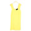 Cop-Copine COP COPINE Abito Voile Donna EU 42 Giallo Senza Maniche Scollo Quadrato V-Back