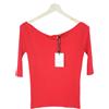 Zapa Camicetta Donna Medio 3/4 Maniche Maglia Top Rosso