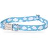 Fisura - Collare per cane regolabile, motivo nuvole, in nylon, con fibbia in zinco, chiusura rapida, accessorio per animali domestici comodo, resistente, larghezza 1,5 cm, uso quotidiano