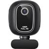 Tidgel Webcam USB 4K con copertura privacy: videocamera HD per streaming e conferenze per PC portatile, design compatto in ABS e gioco (1080)