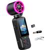 YPBEW Videocamera compatta con ventola integrata, schermo 1080P e regolabile per uso quotidiano all ' aperto e vlog Preparazione dessert Frusta da cucina Frusta portatile