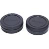 BEIZMEI 2pezzi Lens Posteriore Cap+2 pezzi Tappo Corpo compatibile con per Micro 4/3 Fotocamere DSLR e M4/3 Obiettivi montati (Micro Quattro Terzo obiettivo,MFT) Adatto per Olympus E-PL5(2 Set)