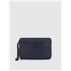 PIQUADRO POCHETTE CON TASCA FRONTALE ZIPPATA
