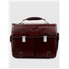 PIQUADRO CARTELLA DUE TASCHE DUE CHIUSURE IN PELLE Borsa