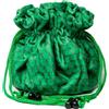 FanRoll Metallic Dice Games FanRoll Dragon StormTM Velvet Compartment Dice Bag: Green Dr