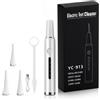 LM company Pulitore Dentale Elettrico con Schermo LED, 3 Modalità Soft/Comfort/Strong, Ricaricabile USB, Kit Igiene Dentale con Specchietto e Strumenti per Pulizia Denti Domestica