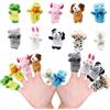 Strehknewen 10 Pezzi Burattini da Mano e da Dito Animali, Giocattoli Educativi per Bambini, Set Marionette Animali per Feste di Compleanno e Regali per Bambini e Bambine