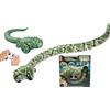 Generico Serpente Telecomadato Versione Gigante cm77 Striscia Nuota Davvero Movimenti Realistici Utilizzabile su Terra e in Acqua Pitone Boa Vipera Maxi Giocattolo Multifunzione Spettacolare Scatola Regalo
