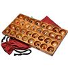LOGOPLAY 85 Hus Bao Kalaha Gioco di conchiglie in legno di samena con pietre preziose e sacchetto di stoffa