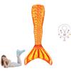 GENERIC Costume Cosplay per bambine Abiti Per Bambine Materiale Ad Asciugatura Rapida,pinnasirenabambina-120