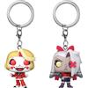 Funko POP! Keychain: Hazbin Hotel - Charlie & Vaggie - 2 Pack - Portachiavi Portachiavi originale - Mini figura da collezione - Regalo da calza - Idea regalo - Prodotto ufficiale