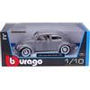 Burago Bburago Volkswagen Maggiolino (1955): modellino auto in scala 1:18, porte, bagagliaio e cofano mobile, grigio (18-12029G)