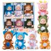 Yeory Mini Bambole per Bambini, 6 Pezzi Piccoli Bambola per Bambini, Bambola realistica con Abiti Animali, Bambola Piccola Bambola realistica 4,3 Pollici