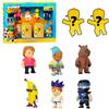 Bizak Stumble Guys Confezione da 8 Figure d'azione 6 cm Set 3, 3 gruppi di personaggi da collezionare, licenza ufficiale del videogioco di abbattimenti, adulti fan e ragazzi o ragazze dagli 8 anni