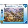 Ravensburger - Puzzle XXL Dinosauri Giganti | Puzzle 9 Anni In Su | Puzzle Bambini Da 300 Pezzi In Regalo | Regalo Bambino 9 Anni 49 X 36 Cm | Puzzles Ravensburger