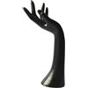 Qianly Holder Anelli, Display a Mano manichino Organizzatore di Modelli per la Mano per Orologi, Nero