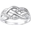 SILVEGO Anello da Donna in Argento 925 con Zirconia Cubica Anello Intrecciato, ZTG45022