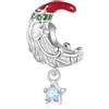 GNOCE Charm in Argento S925 Sterling Silver Charm Bead Adatto a Bracciale & Collana Regali di Natale per Donne Ragazze Amici