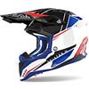 AIROH CASCO OFFROAD AVIATOR 3 PUSH BLUE/RED GLOSS S