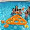 AEYAKA Gioco Tris Gonfiabile da Piscina, Grande Gioco Galleggiante con 6 Pedine, Gioco d'Acqua per Bambini e Adulti, Festa Estiva Outdoor