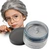 OCHILIMA Cera colorata temporanea per capelli, colore grigio, 120 g, facilmente lavabile, per donne e uomini, adatta per feste, cosplay e Halloween