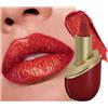 LYSdefeu Rossetto glitterato metallizzato, rosso perlato, satinato, a lunga durata, idratante, altamente pigmentato, regalo vegano, per donne e ragazze, 04